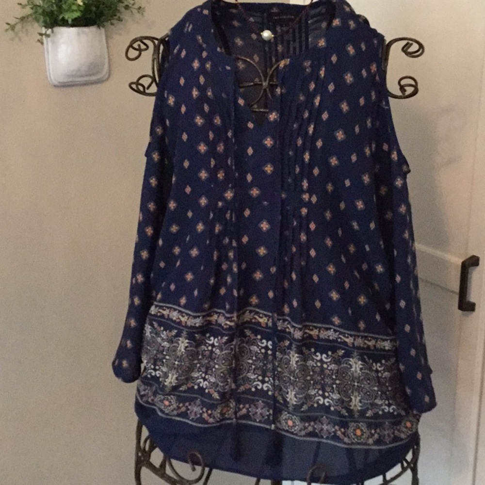 Limited women’s cold shoulder blouse